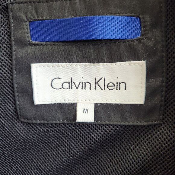 CK Mens Black Rain/Athletic Jacket-Full Zip & Snap-7 Pockets-Athleisure-M - Picture 11 of 12